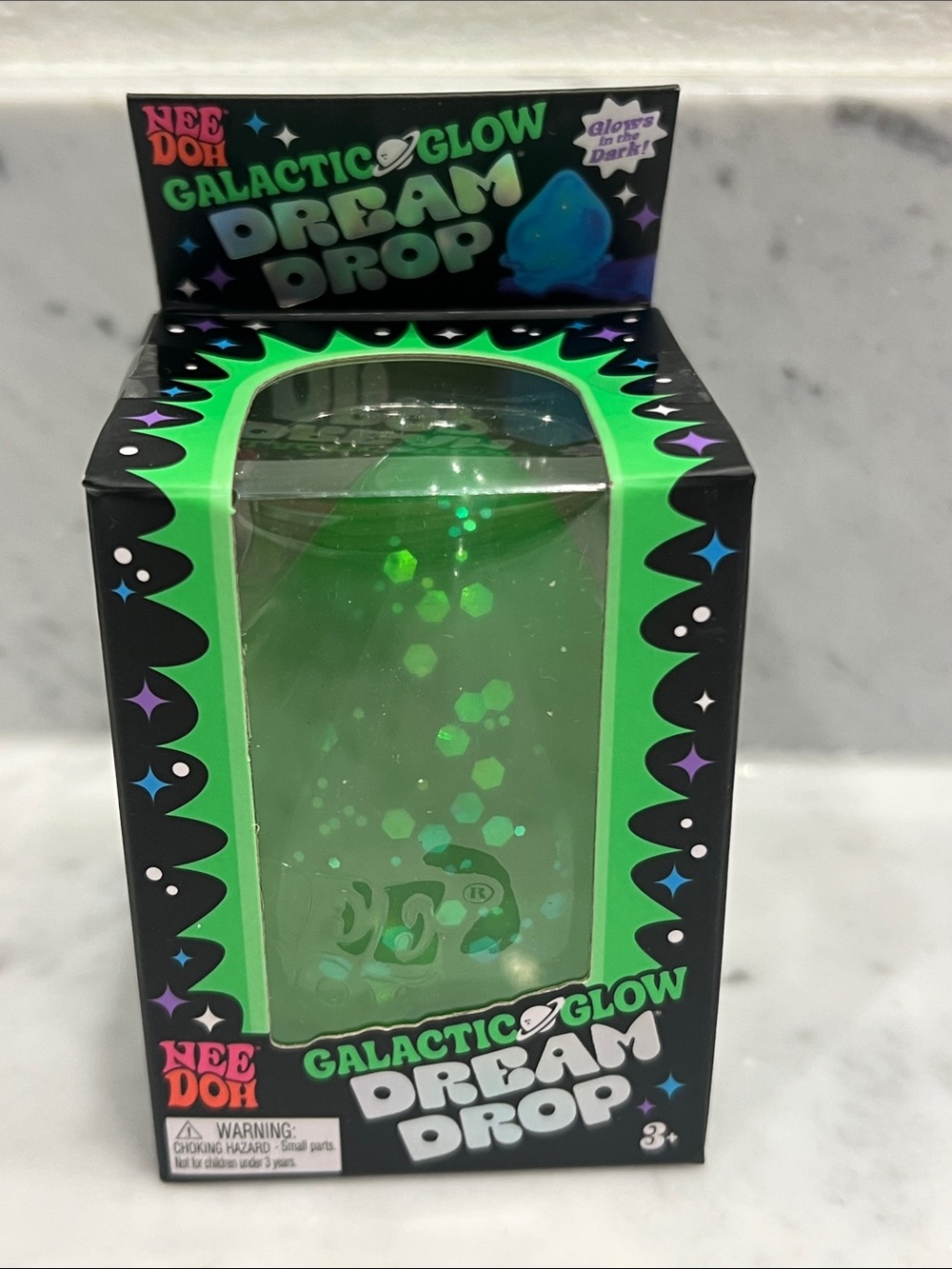 NeeDoh Galactic Glow Dream Drop - Green